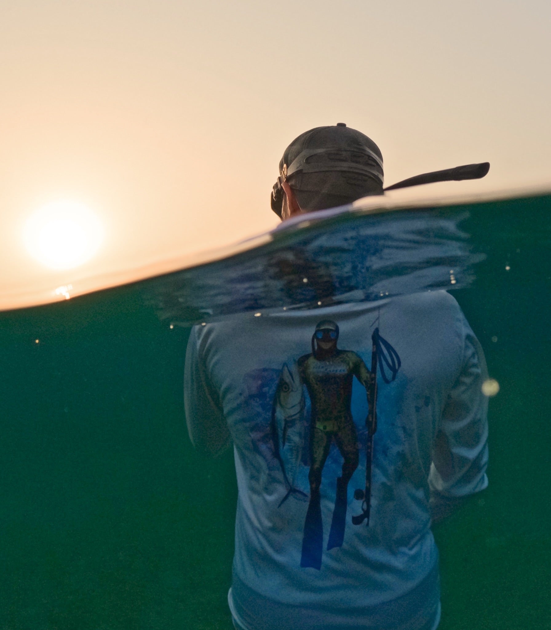 Ultimate Spearo Design Long Sleeves UV, Polyester T-shirt